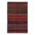 Vintage Karadagh Persian Kilim in Red With Multicolor Stripes by Rug & Kilim For Sale