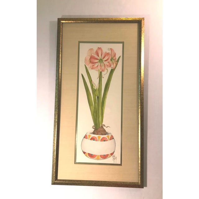Mid 20th Century Vintage Hand Painted Watercolor by Jayne Crews For Sale - Image 5 of 5