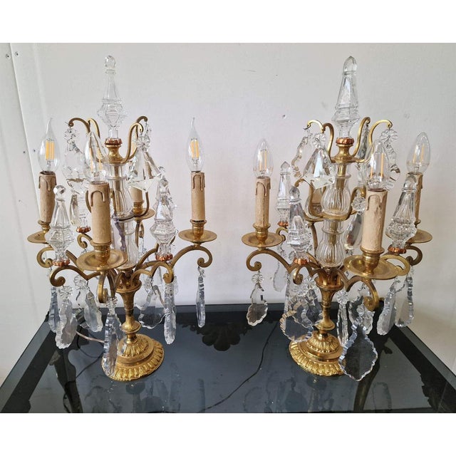 Bronze Table Lamps, Set of 2 For Sale - Image 9 of 9