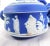 Ceramic 1960s Portland Blue Wedgwood Jasperware Teapot Sugar Bowl and Creamer For Sale - Image 7 of 13