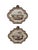 This exceptional pair of 19th-century French tin-glazed earthenware (faience) plaques beautifully captures the Rococo...