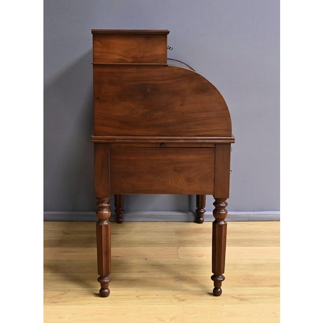 Restoration Mahogany Cylinder Desk, Early 19th Century For Sale - Image 18 of 18