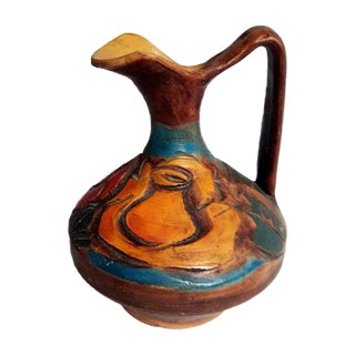 Mid-Century Italian Ceramic Pitcher from Valbruna For Sale