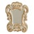 French Petite Plaster Wall Mirror, 1940s For Sale