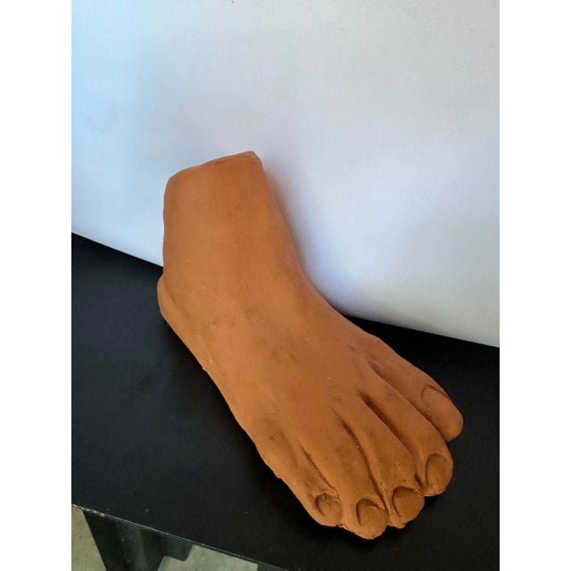 Abstract Terracotta Foot Sculpture by Sue Fail For Sale - Image 3 of 5
