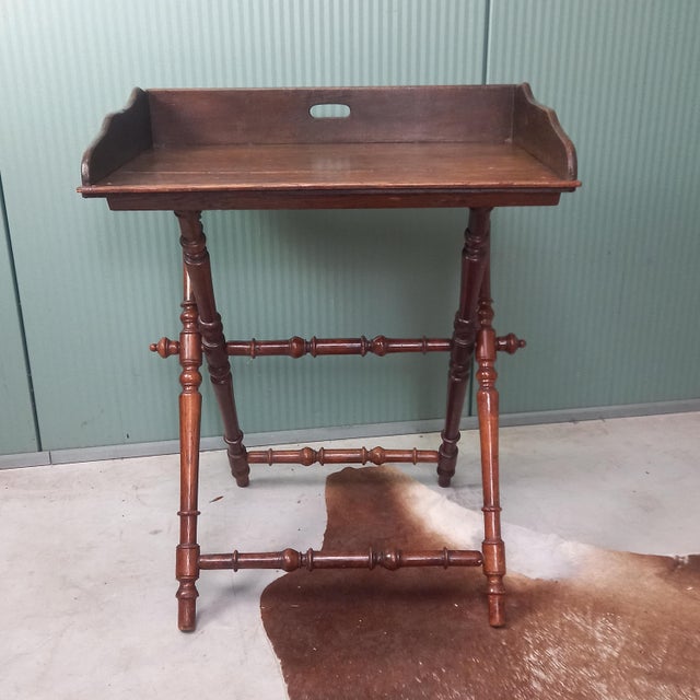 19th Century Georgian Military Campaign Butler Tray Table For Sale - Image 14 of 14
