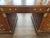 1980s Maitland-Smith Burl Wood Executive Desk With Leather Inset Top – Double Pedestal, Brass Hardware For Sale - Image 6 of 17