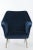 Italian Dark Blue Armchair For Sale - Image 3 of 9
