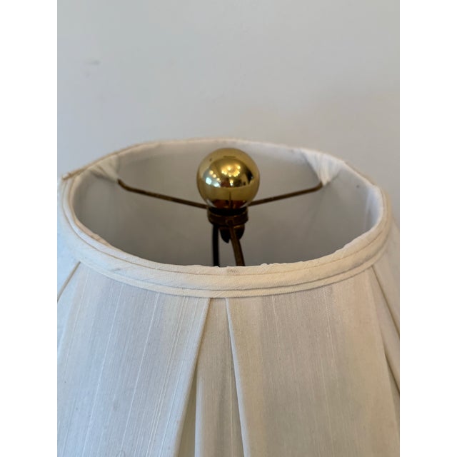 1960s Stiffel Brass Torch Form Table Lamps—a Pair For Sale - Image 9 of 12