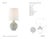 AERIN by Visual Comfort Signature Morava 17" Hand Carved Table Lamp in Volcanic White with Linen Shade Designer: AERIN...