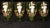 Glass Tea Glass Cups Karl Moser Style Hand Panted Enamel Renaissance Guardsmen Green - Set of 4 For Sale - Image 7 of 17