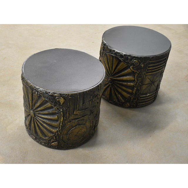 Craft Associates 1960s Adrian Pearsall Brutalist End Tables - A Pair For Sale - Image 4 of 9