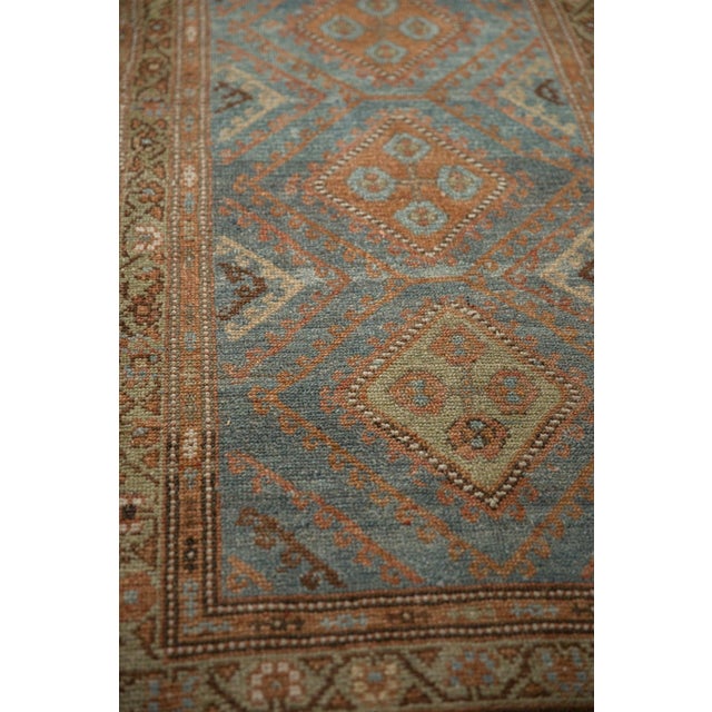 1930s Vintage Persian Malayer Diamond Medallion Wool Rug Runner For Sale In New York - Image 6 of 10