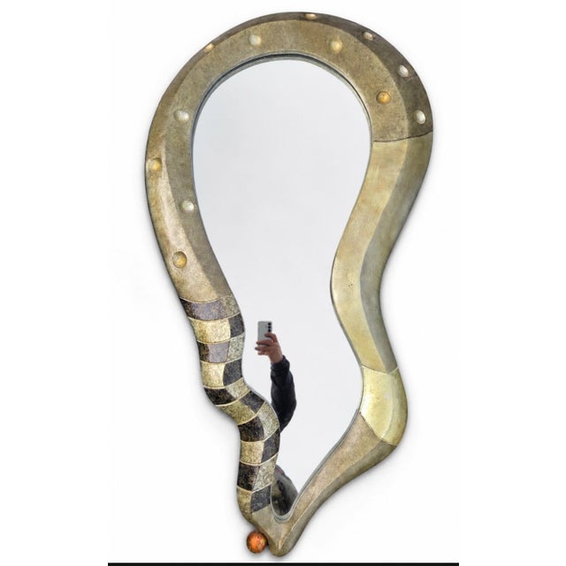 Great Vintage designer wall mirror is excellent condition.. this mirror is heavy. please see photos as they are considered...
