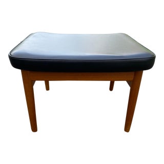 Mid-Century Modern Teak Danish Finn Juhl for France & Son Ottoman Bench Footstool For Sale