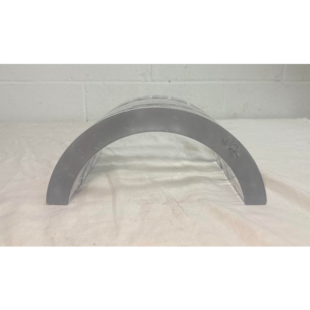 Cast Studio Glass Menorah by Joel & Candace Bless Curved Shape Brutalist Waves For Sale - Image 14 of 15
