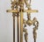 Italian Die-Cast Brass 5-Piece Fireplace Tool Set For Sale - Image 11 of 12