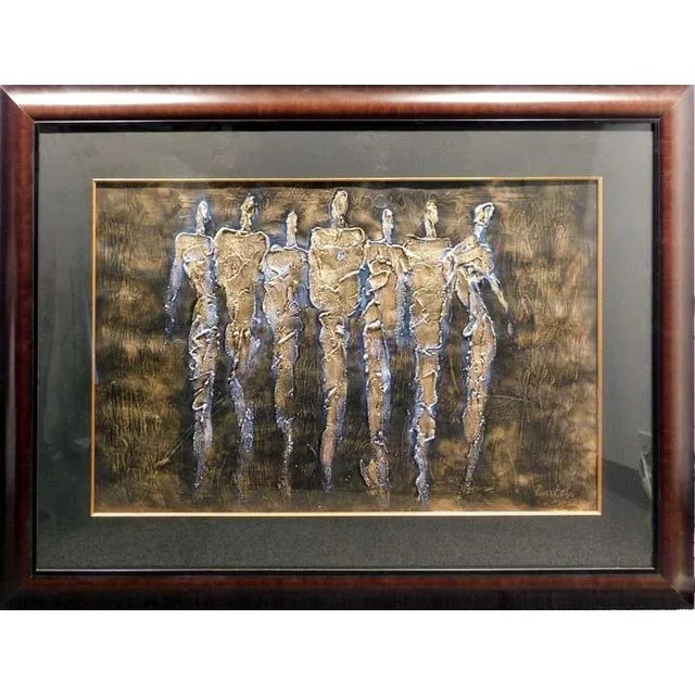 "Untitled" Mixed Media With Oil Acrylic Painting by Irina Russkol, Hand Signed & Framed For Sale In Denver - Image 6 of 6