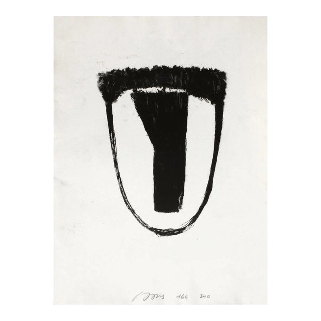 1990s Michel Haas Profile Lithograph For Sale