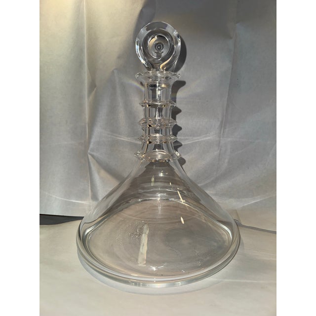 Steuben Glass Ships Decanter, Designed by Donald Pollard. In great shape. Well kept. No chips or dings. Signed on the...