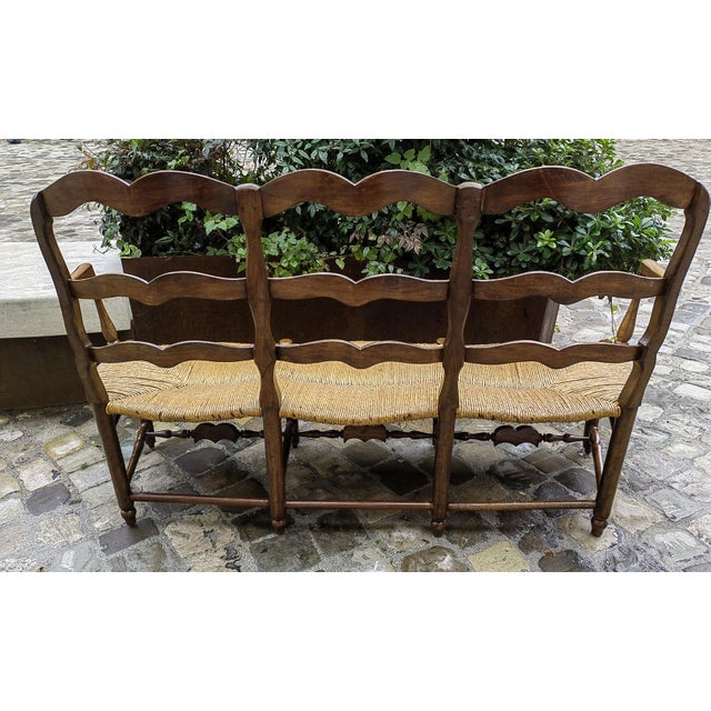19th Century Provencal 3-Seater Sofa in Walnut For Sale - Image 6 of 18