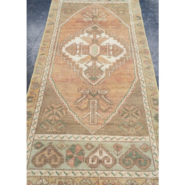 Turkish Mini Rug Oriental Hand Knotted Vintage Rug 1'8" x 3'6" #16751 Explore a curated collection of hallway runners,...