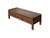 Vintage Natural Wood Pattern Rectangular Drawers Low Coffee Table For Sale In San Francisco - Image 6 of 13