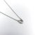 Contemporary 14K White Gold Bezel Set Diamond Solitaire Necklace For Sale - Image 3 of 7
