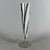 1980s Modernist Zebra Glass and Metal Cone Table Lamp from Giorgione, 1980s For Sale - Image 5 of 12