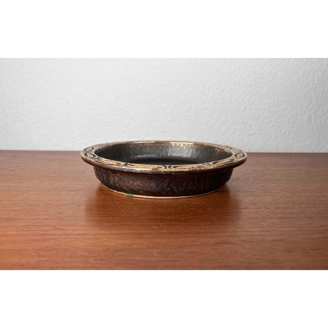 Mid-Century Modern Mid-Century Modern Danish Studio Pottery Bowl from Lovemose, 1960s For Sale - Image 3 of 14