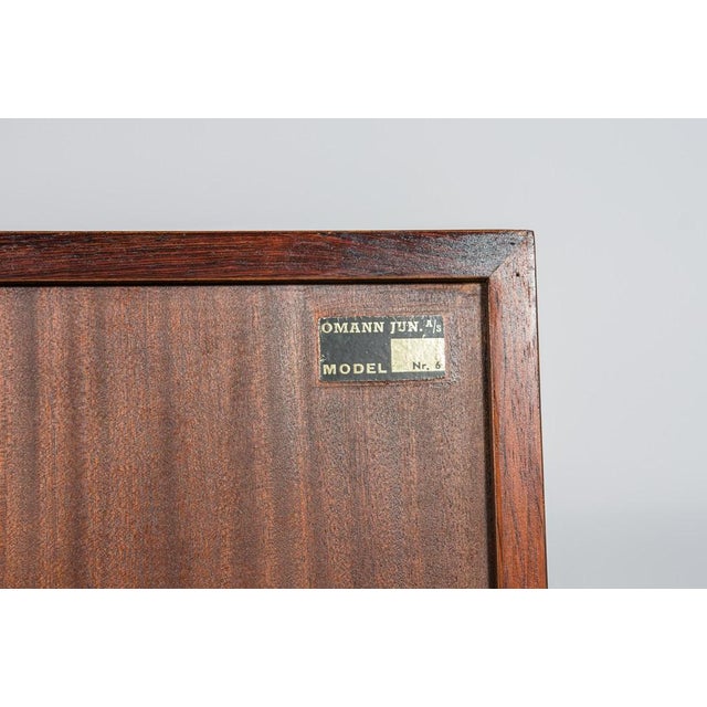 1960s Mid-Century Model 6 Rosewood Bookcase by Omann Jun, Denmark, 1960s For Sale - Image 5 of 12
