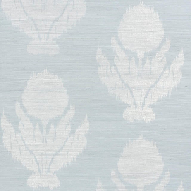Not Yet Made - Made To Order Sample - Schumacher Agra Sisal Wallpaper in Sky For Sale - Image 5 of 5