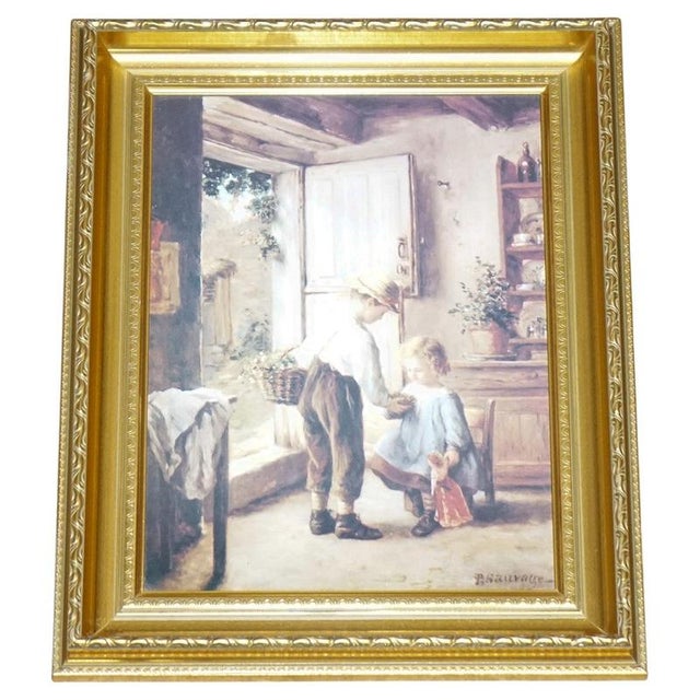 Kitchen Scene, Paper, Framed For Sale - Image 11 of 11