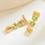 Contemporary GemFusion 17.03ctw Citrine Peridot Diamond Convertible Drop Earrings, A Pair For Sale - Image 3 of 5