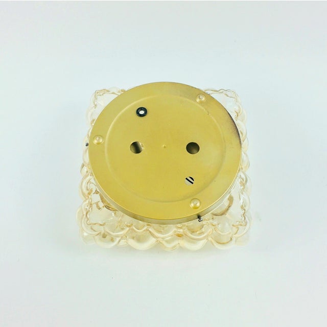 1960s Amber Bubble Glass Flush Mount by Helena Tynell for Limburg For Sale - Image 10 of 11