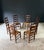 Rustic High Ladder Back Oak and Rush Dining Chairs, Belgium, 1950s, Set of 6 For Sale - Image 11 of 18