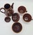 Metal Vintage Teapot, Sugar Bowl, and Cups, 1960s, Set of 4 For Sale - Image 7 of 9