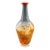 1970’s Kosta Boda Monica Backstrom Signed Orange Art Glass Vase For Sale