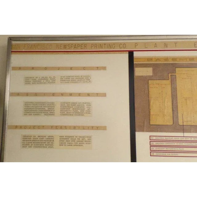 Mid 20th Century San Francisco Architectural Presentation Board For Sale - Image 4 of 10
