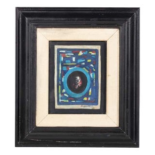 Manuel D'assumpção, Abstract Composition, 1963, Mixed Media on Paper For Sale
