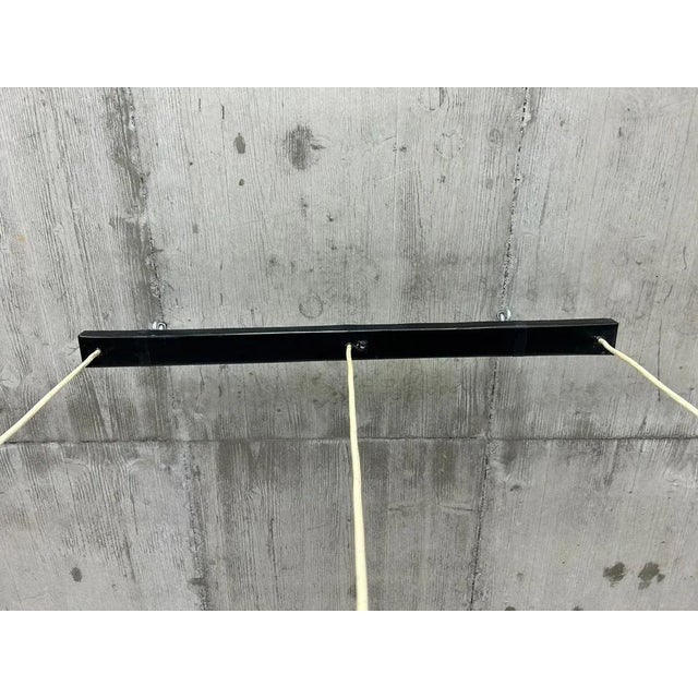 Metal Mid-Century Modern Black Ceiling Lamp, 1950s For Sale - Image 7 of 8