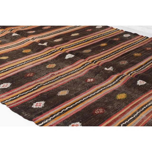 Textile Mid 20th Century Decorative Ethnic Floor Rug For Sale - Image 7 of 10