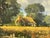 Wood John Miller Thatched Cottages with Wild Flowers & Village Church in the English Countryside 1985 Circa For Sale - Image 7 of 18