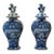 Pair of Delft Covered Urns For Sale