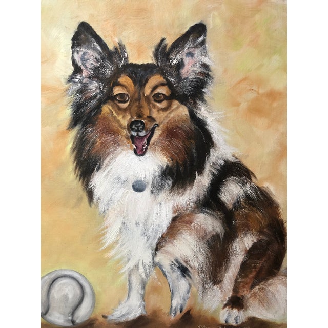 1982 Oil Painting of Dog For Sale - Image 4 of 10