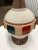 Paint Mid-Century Modern Tall Glazed Ceramic Painted Single Gourd Table Lamp and Barrel Shade - a Pair For Sale - Image 7 of 13