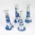 Chinese Set of 4 Chinese Export Blue & White Canton Porcelain Candlesticks For Sale - Image 3 of 18