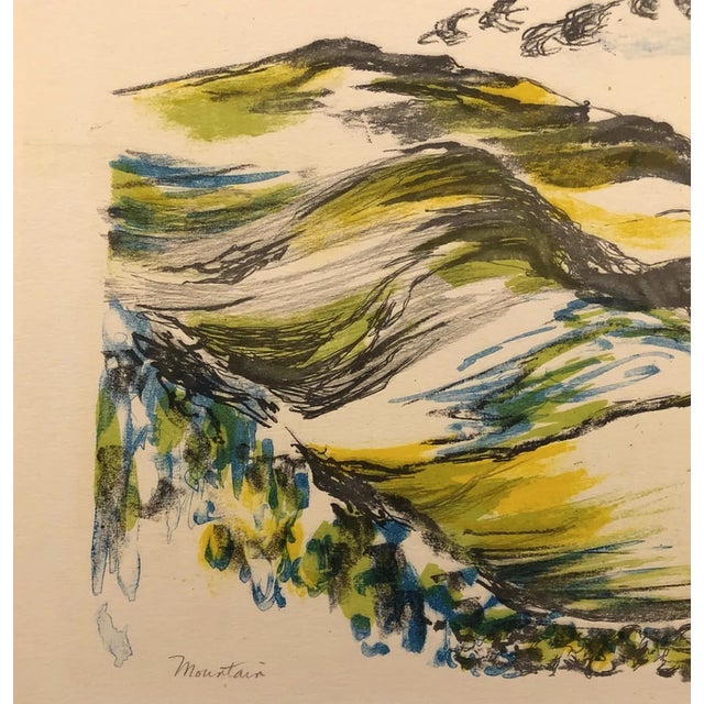 Elenor Greenberg (mid 20th century) Mountain 1963 Lithograph, edition of 100