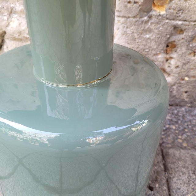 Glossy Aluminum, Enamel and Jade Side Table, France, 1990s For Sale - Image 13 of 18