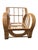 Art Deco Vintage Coastal Bent Rattan Arched Lounge Chairs For Sale - Image 3 of 8